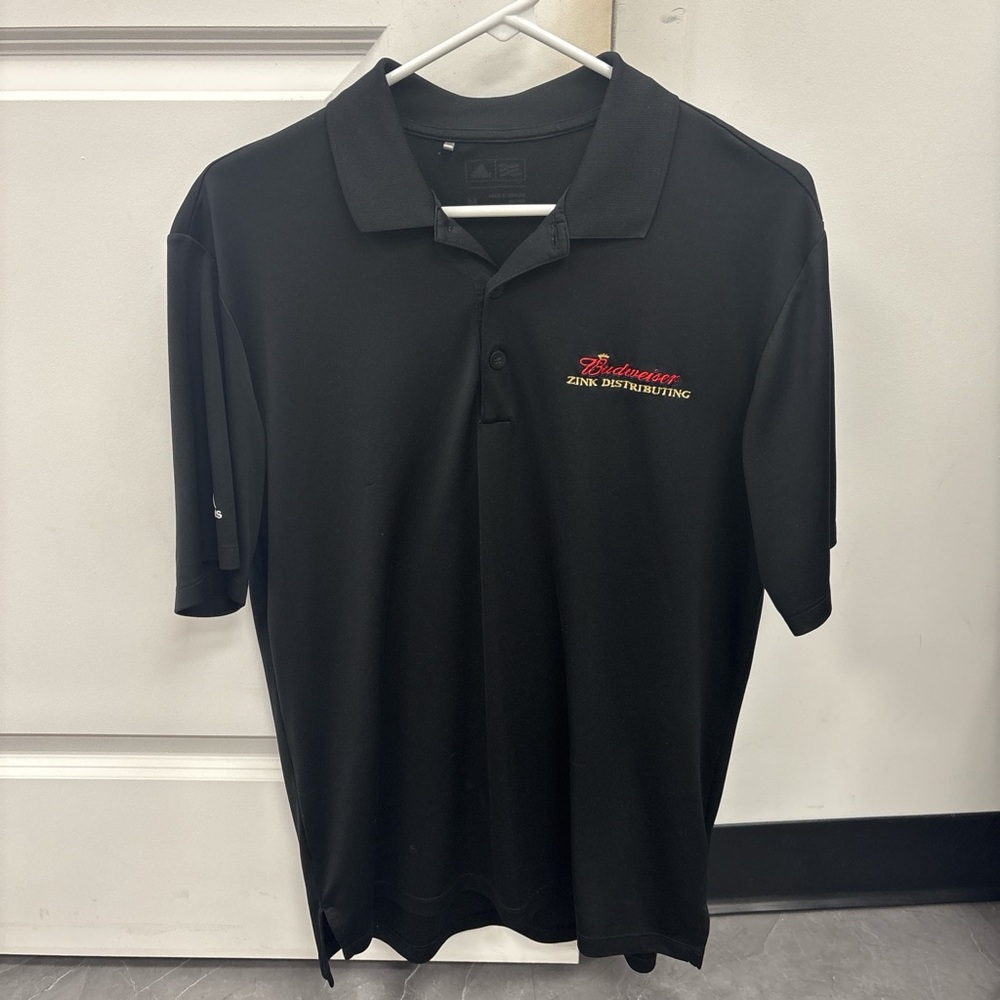 Budweiser Black Polo Shirt with Red Logo